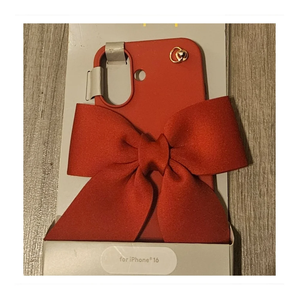 Heyday Red Phone Case with Large Bow iPhone 16